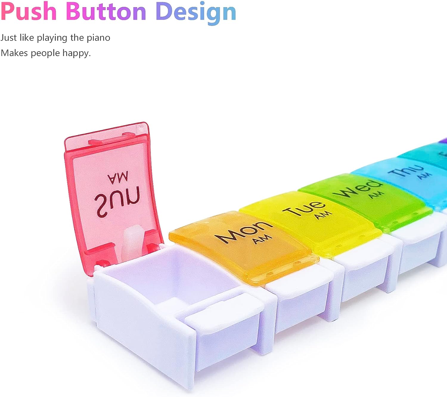 7-Day Pill Weekly Pill Organizer With Large Compartments 2
