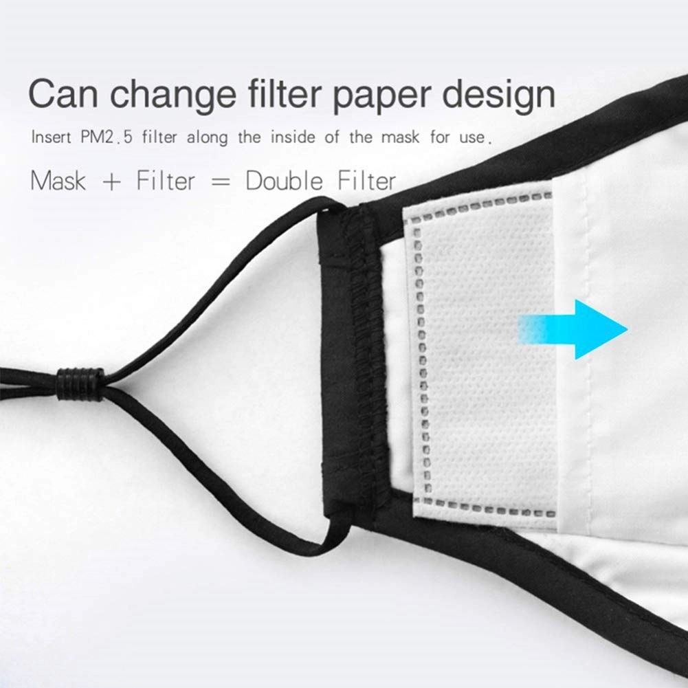 Cotton Anti-Dust Face Mask with Activated Carbon Filter 7