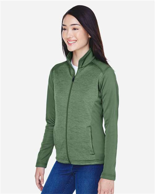 Women's Newbury Colorblock Mélange Fleece Full-Zip Jacket - DG796W 18