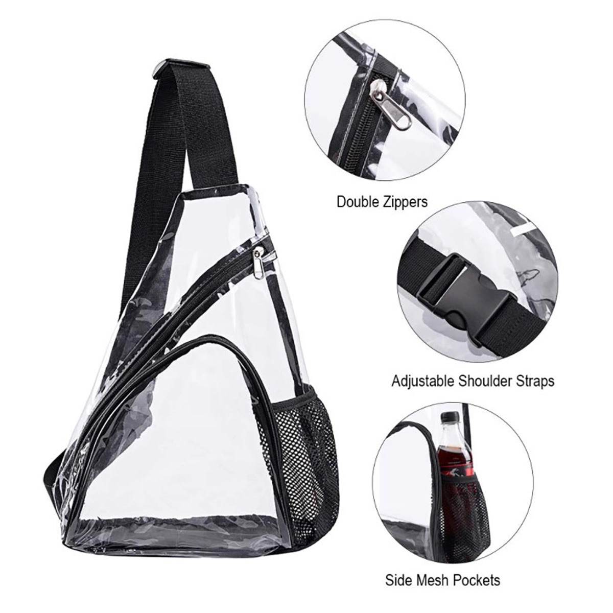 Transparent Casual Chest Sling Bag 4