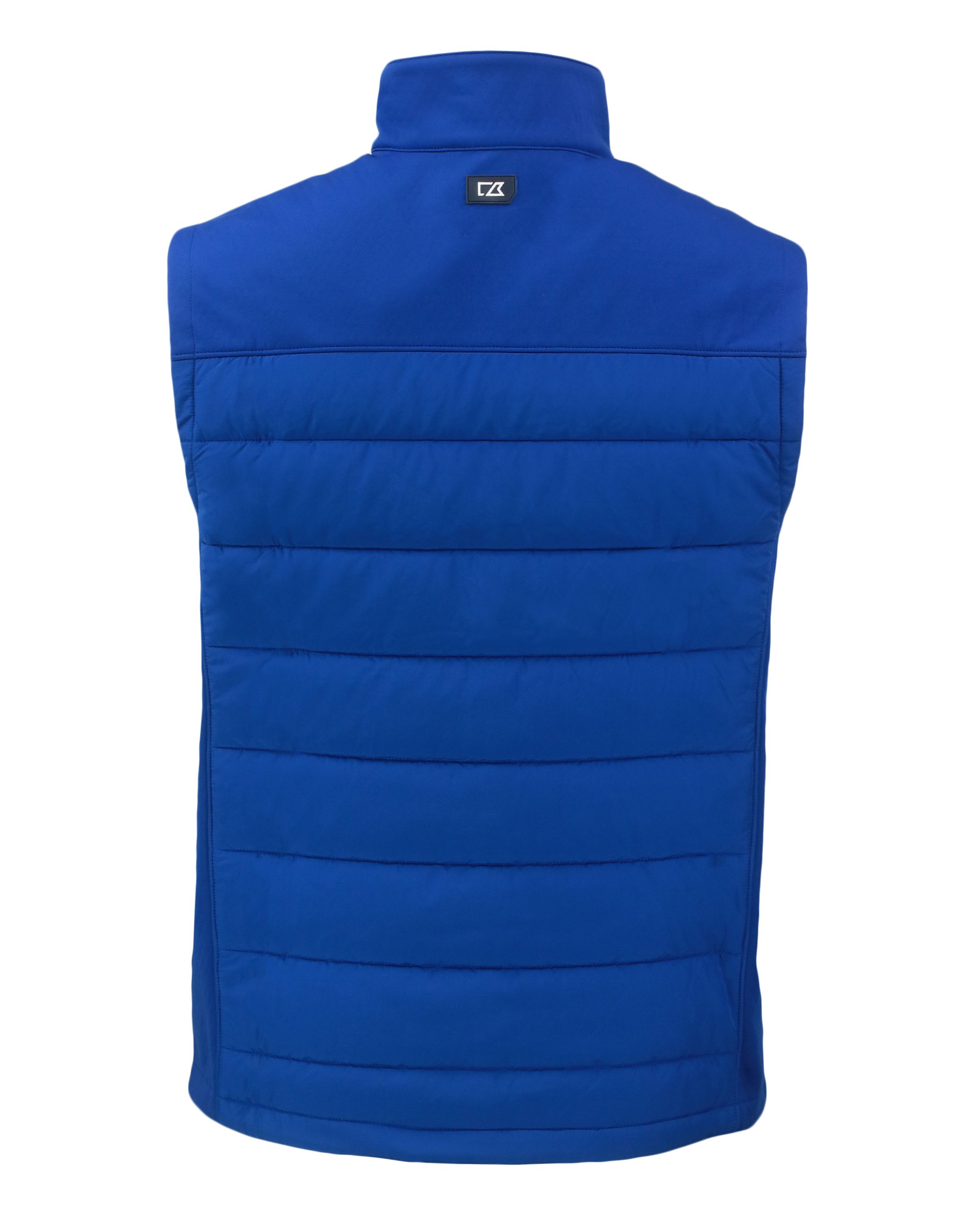 Cutter & Buck Evoke Recycled Honeycomb Fleece Mens Hybrid Full Zip Vest 30