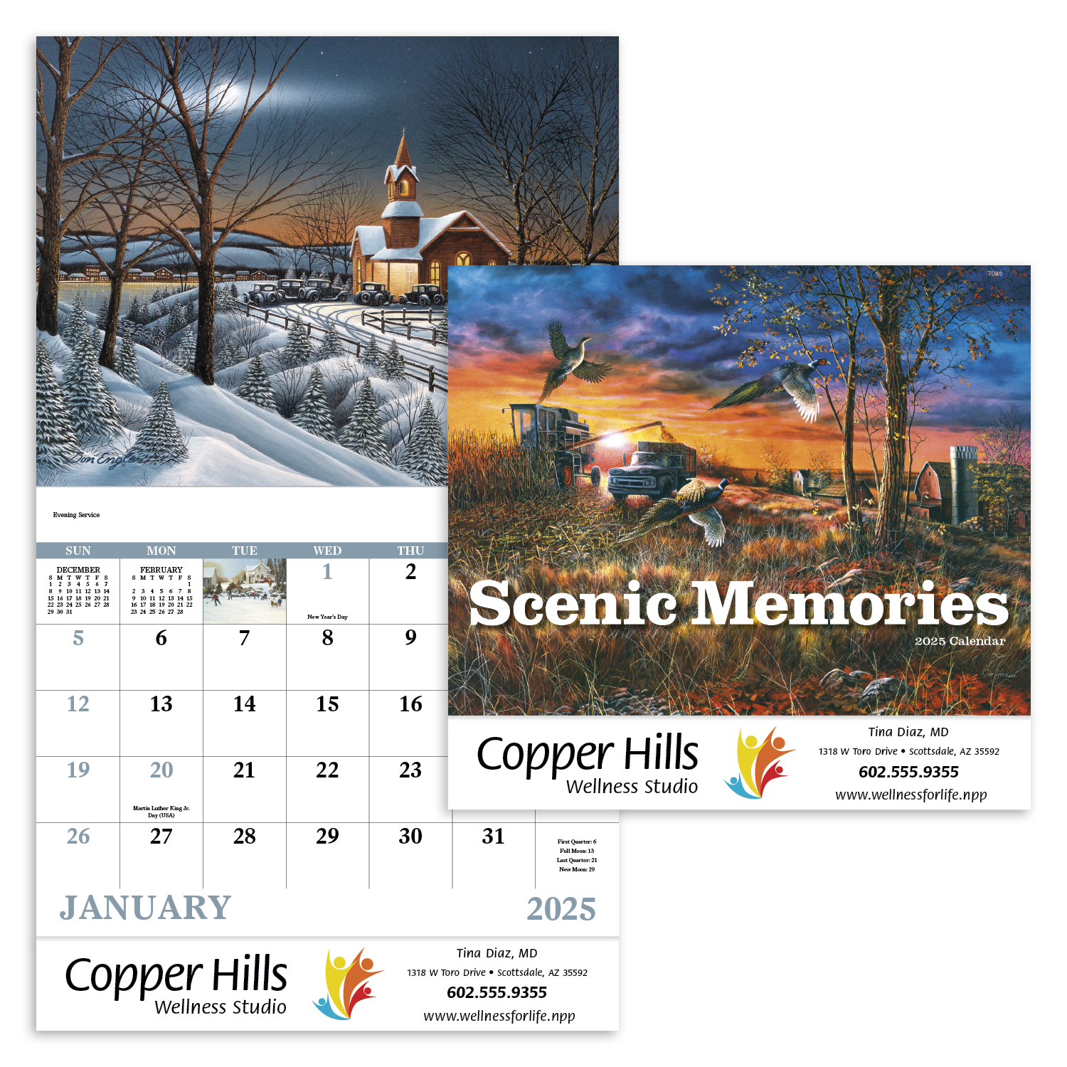 Good Value™ Scenic Memories - Stapled Calendar 10