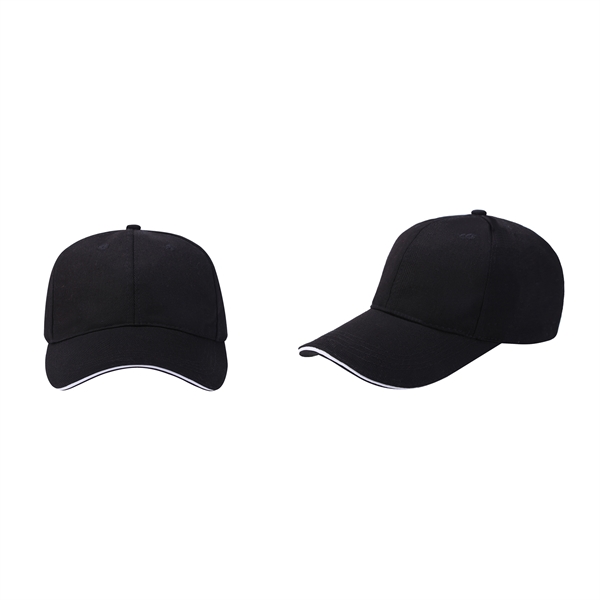 Stock Single-Yarn 7x7 Drill Cotton 6 Panel Cap, Double 13