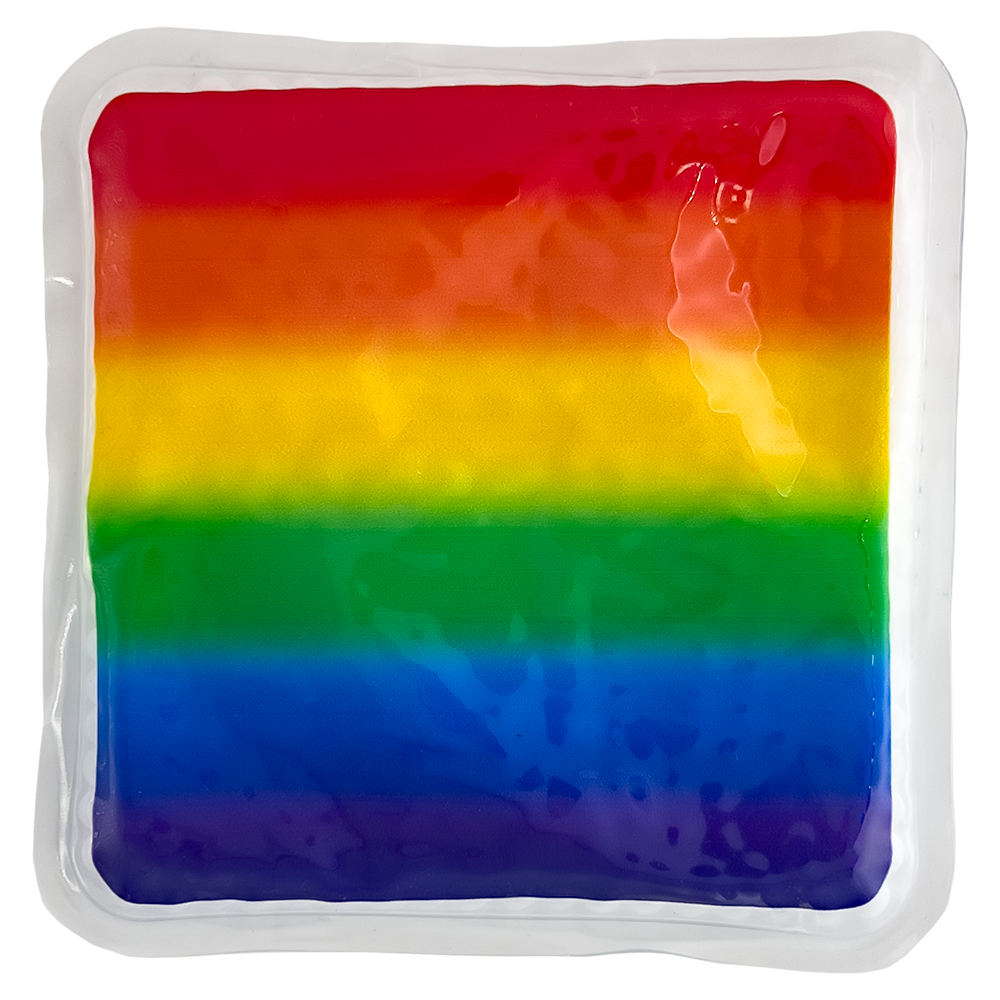 Square Rainbow Gel Beads Hot/Cold Pack 5