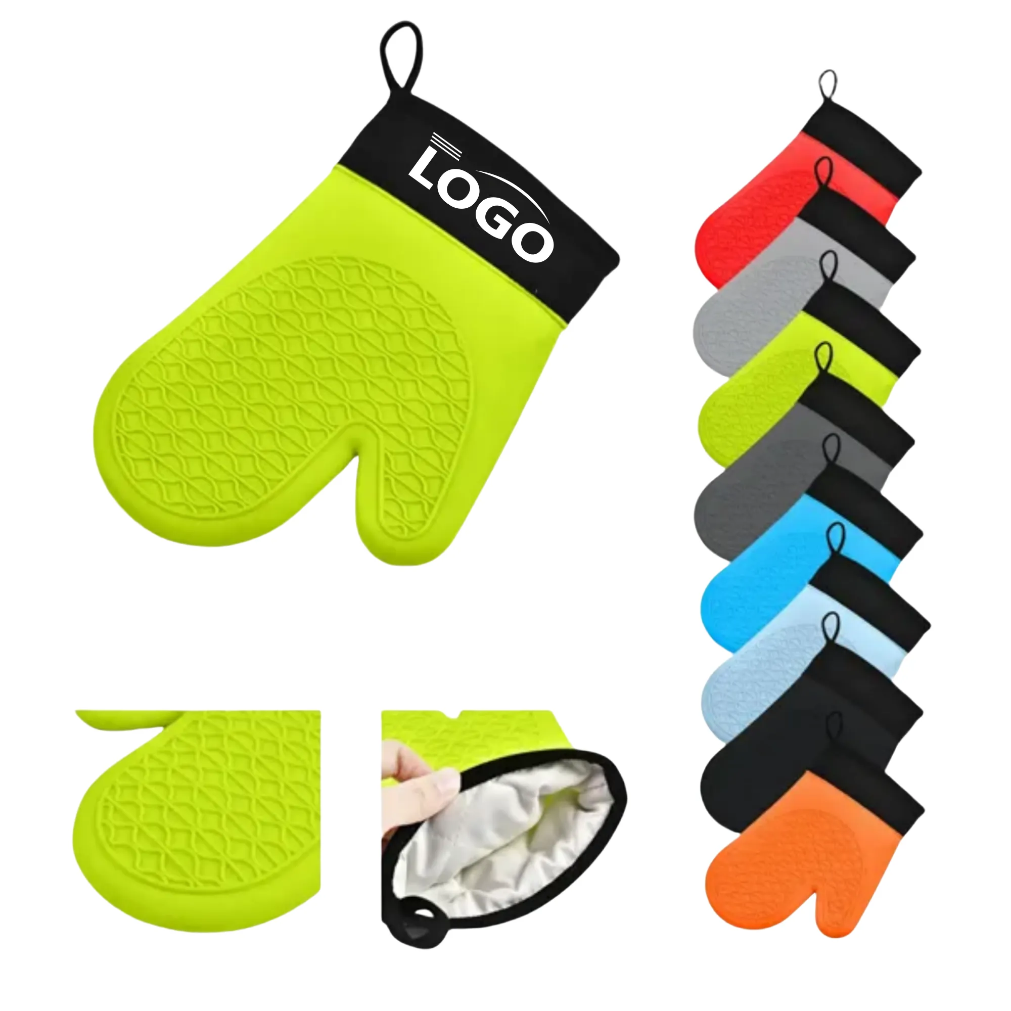 Silicone Cotton Oven Mitt 1