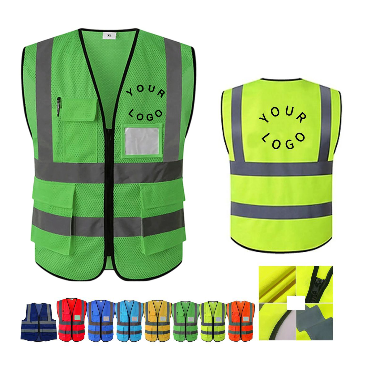 Lightweight Reflective Safety Vest for Roadside Work 3