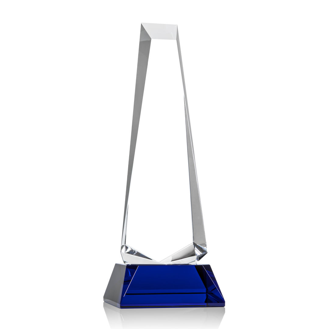 Rustern Obelisk VividPrint™ Award on Base - Blue 8