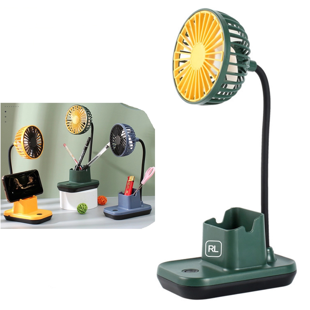 2 In 1 Pen Holder And Desktop Fan 2
