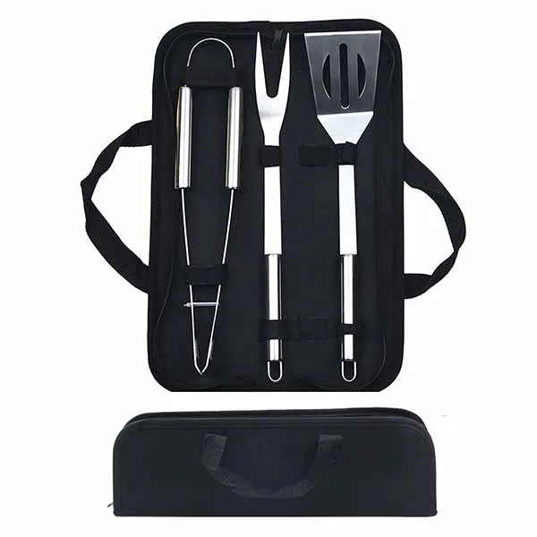 Stainless Steel 3 Piece BBQ Tool Set 2