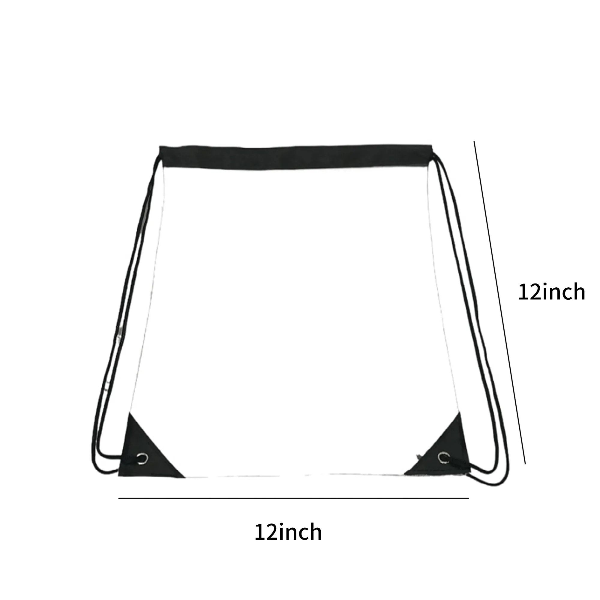 12 Inch PVC Drawstring Backpack for Sports or Travel 6