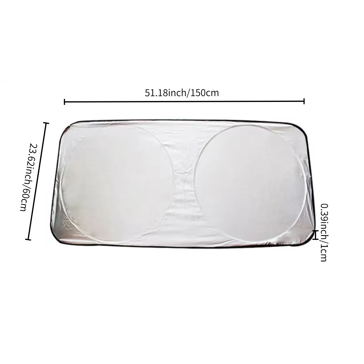 Foldable Car Windshield Sun Shade with Pouch 5