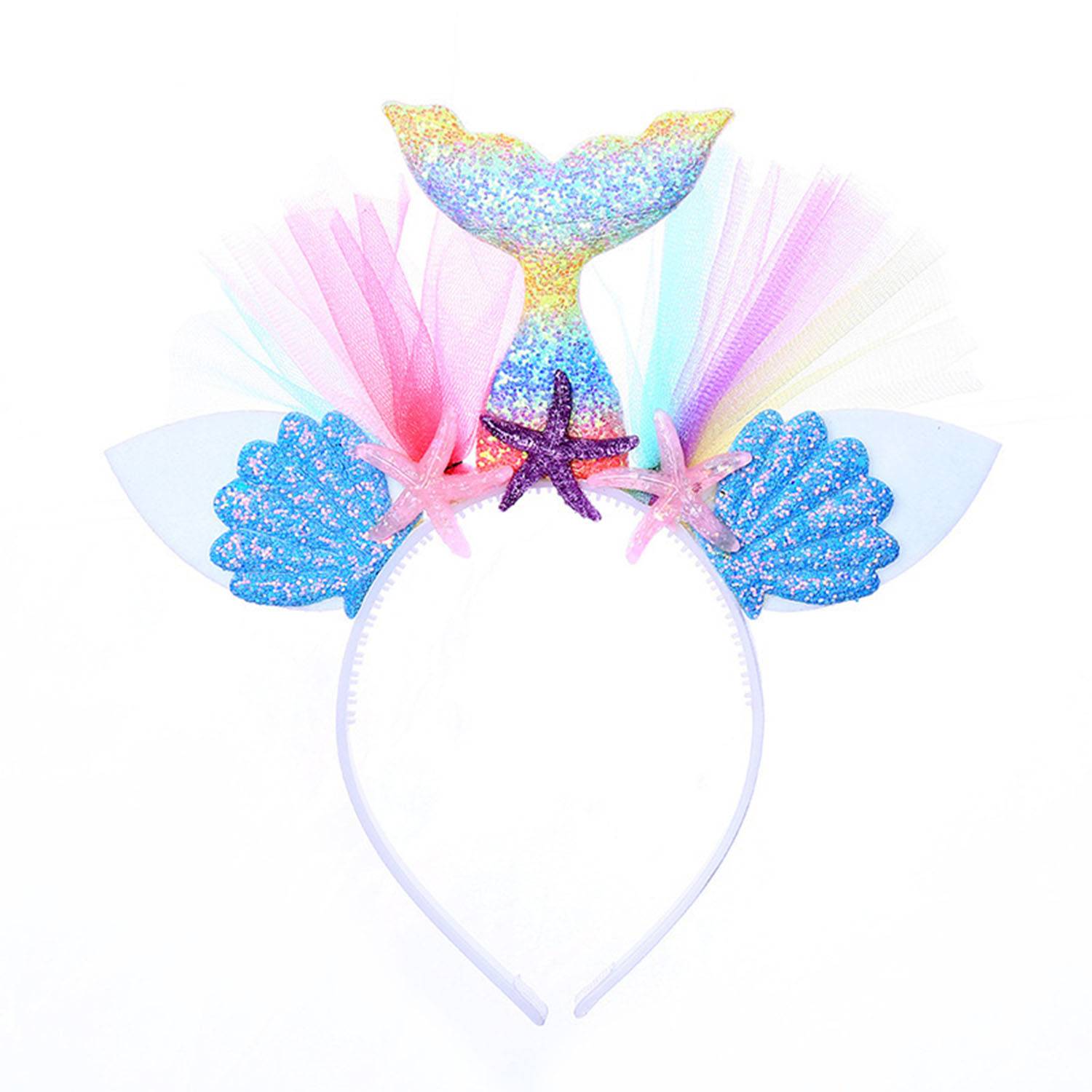 Plastic Resin Mermaid Headband For Girls 7