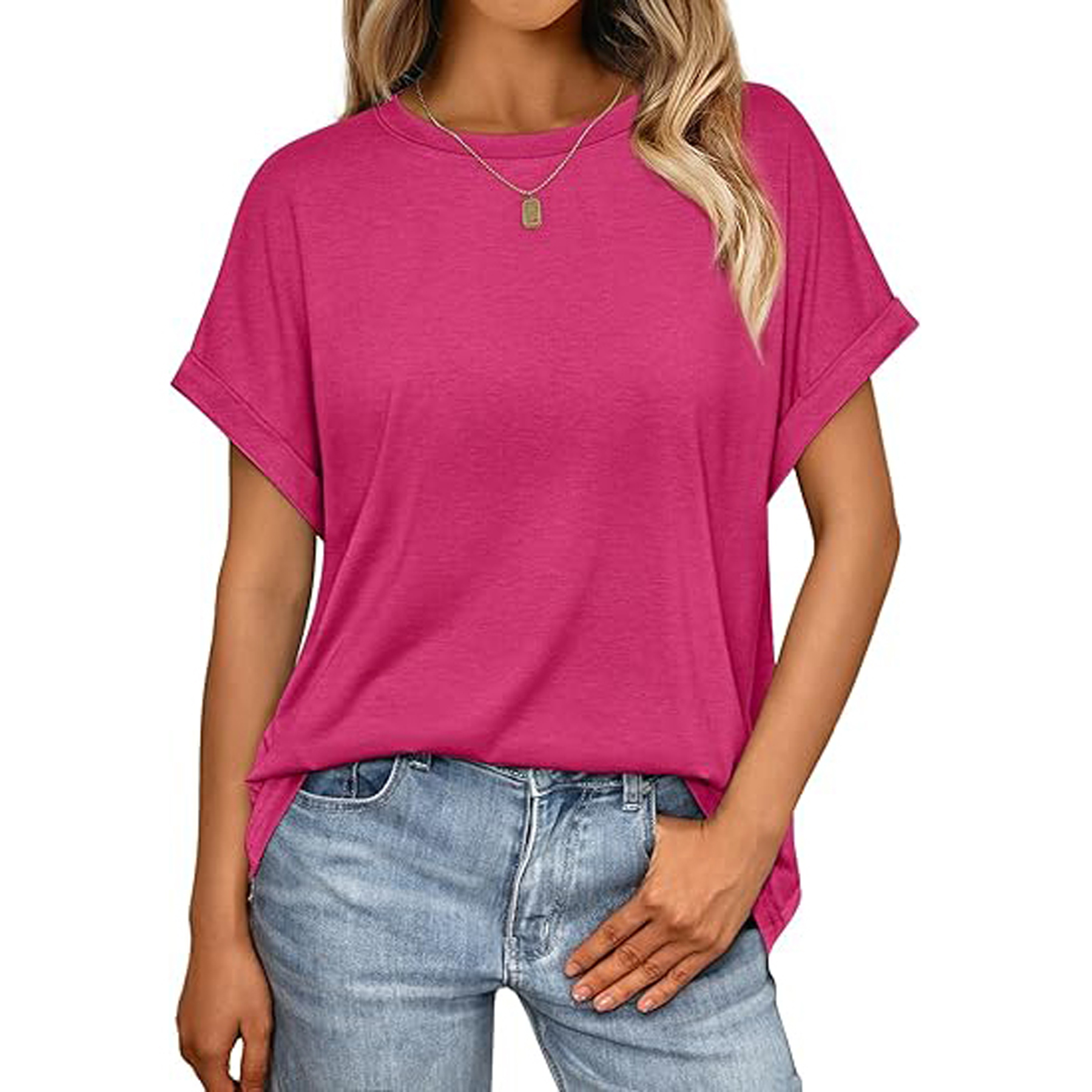Women's Summer Top Oversized Short Sleeve 12