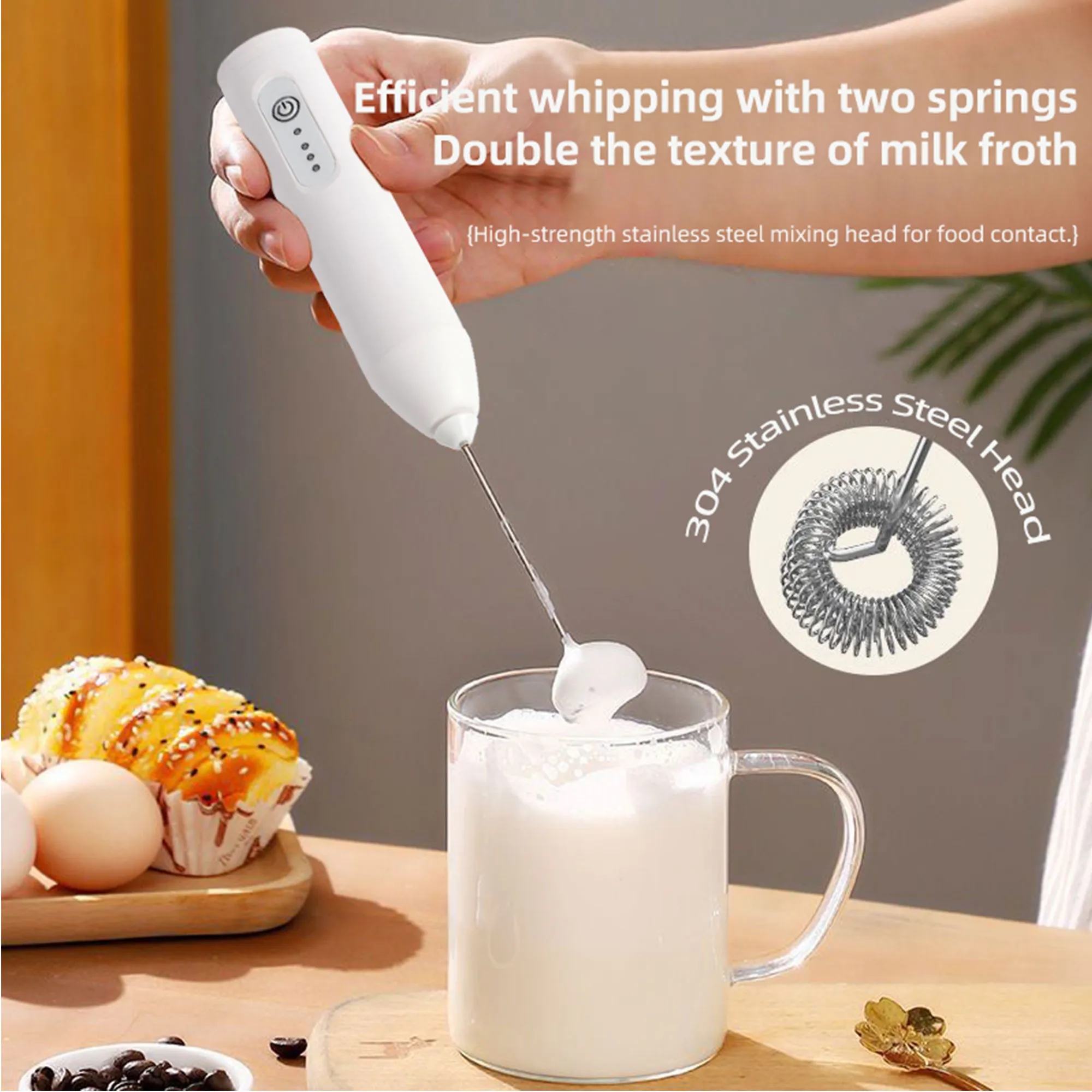 Premium Electric Handheld Milk Frother 12