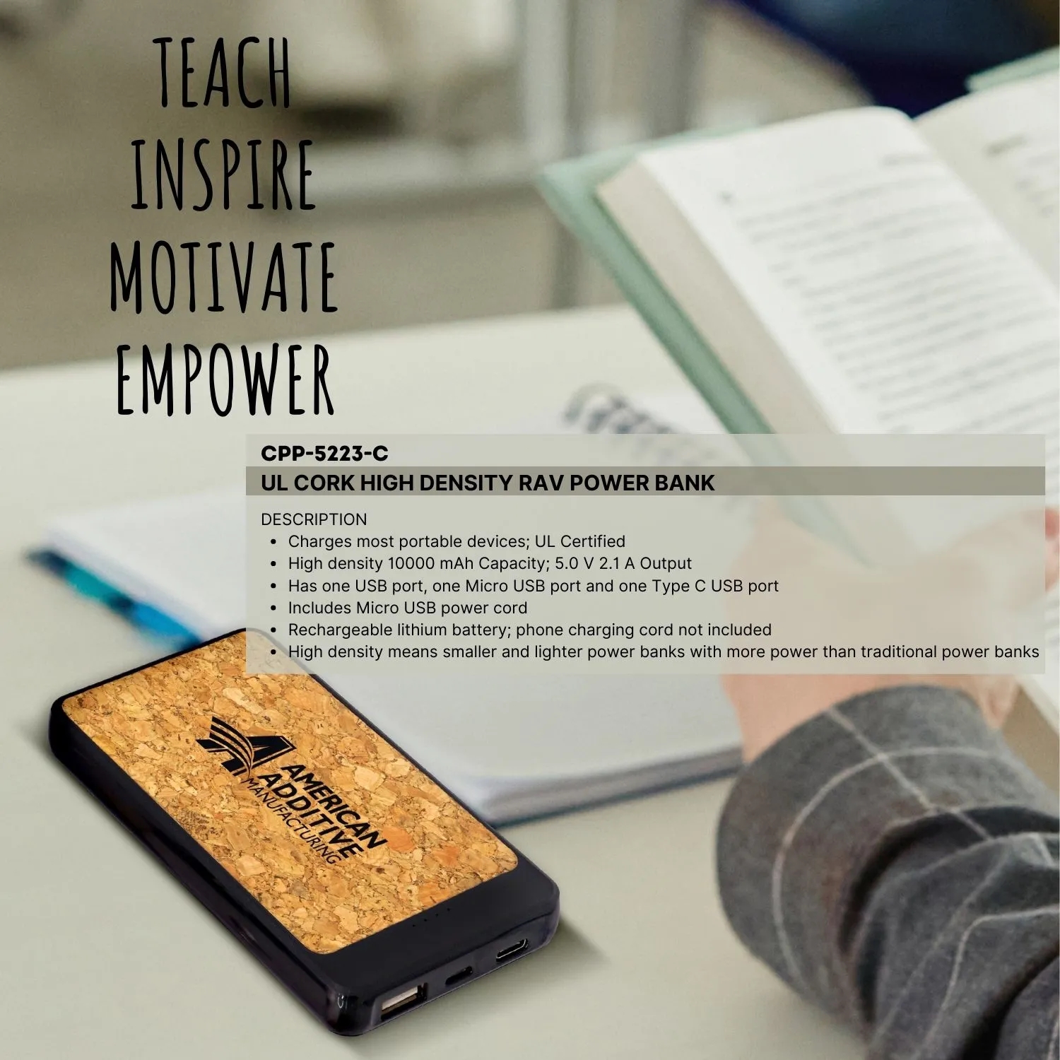UL CORK HIGH DENSITY RAV POWER BANK 7