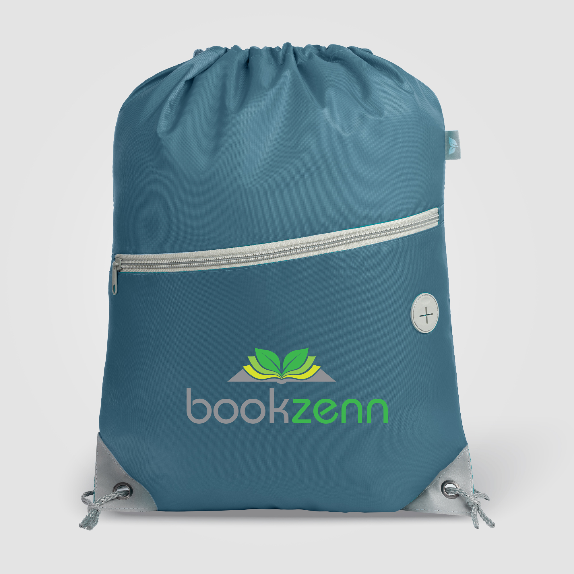 Vilda rPET Drawstring Backpack with Zippered Front Pocket 11