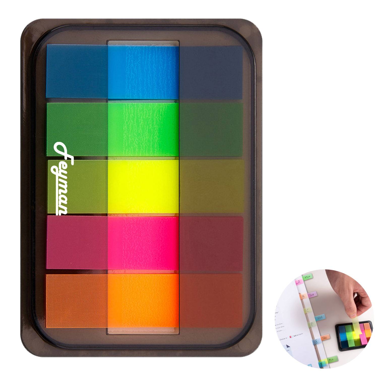 Creative Marking Memo Fluorescent Convenience Sticker 100pce