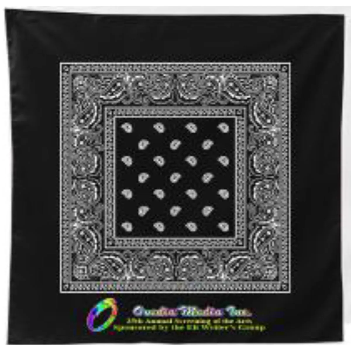 Sublimated Square Paisely Bandana, 22x22 2