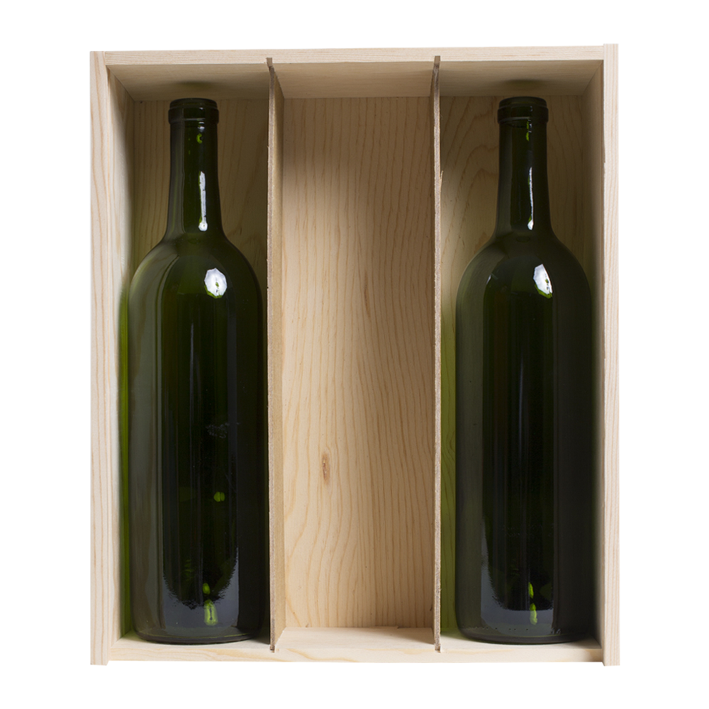 3-Bottle Wood Wine Box 4