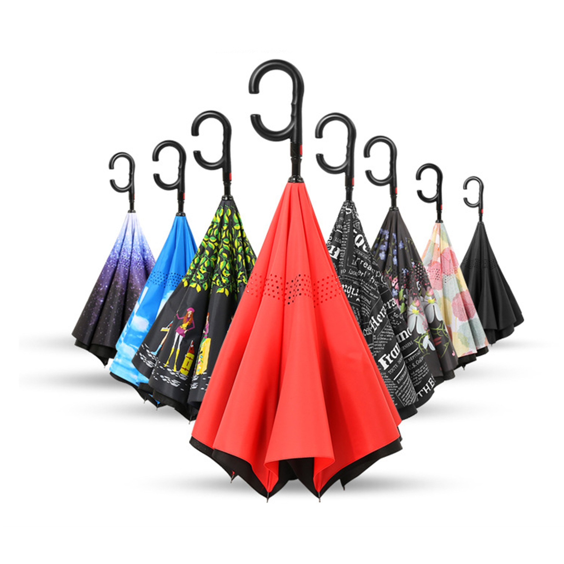 Automatic Open Inverted Reverse Umbrella 3