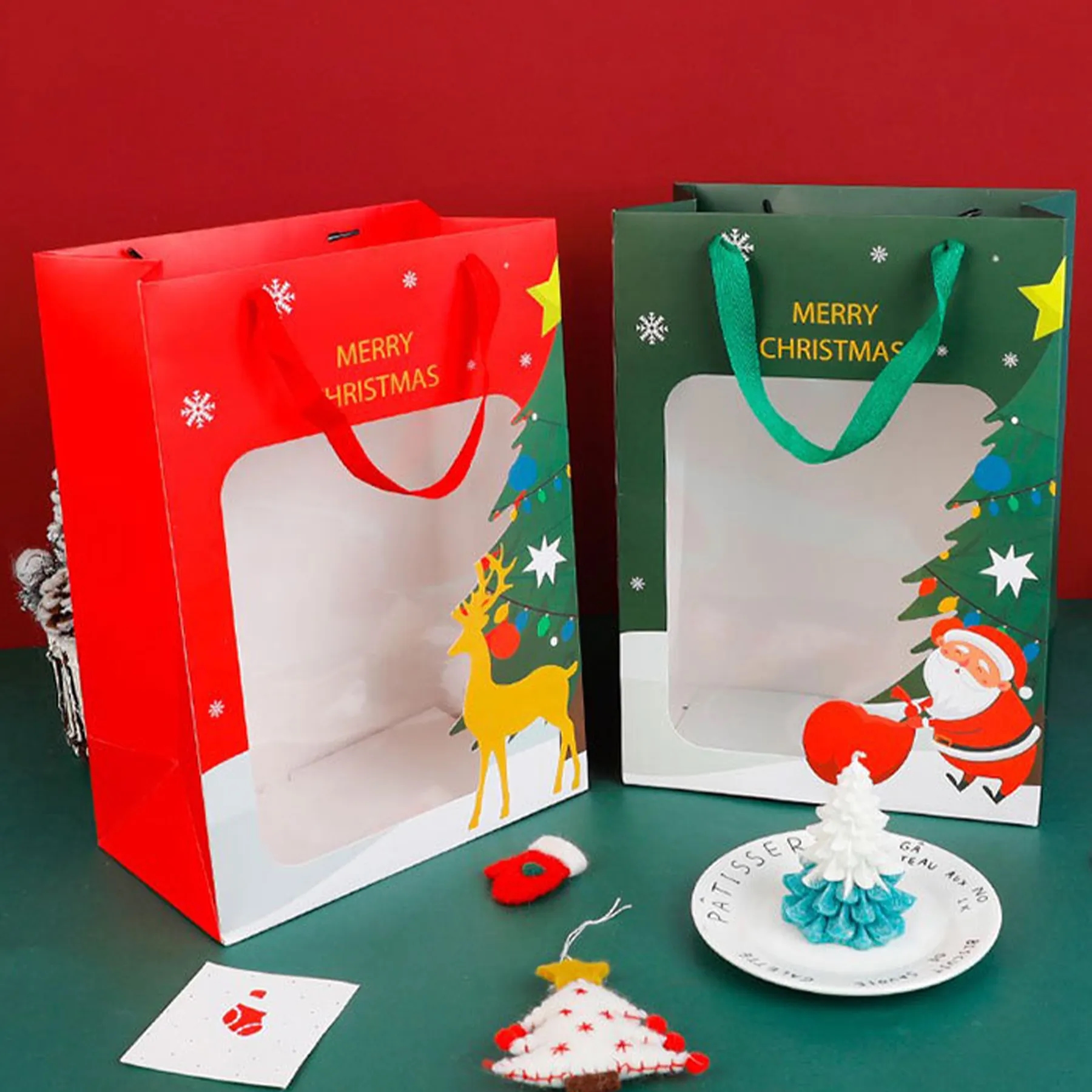 Paper Christmas Packaging Handbag 3