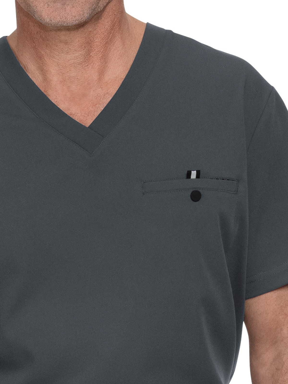 koi - Next Gen - Men's One-Pocket V-Neck Tuck-In On Call Top 11