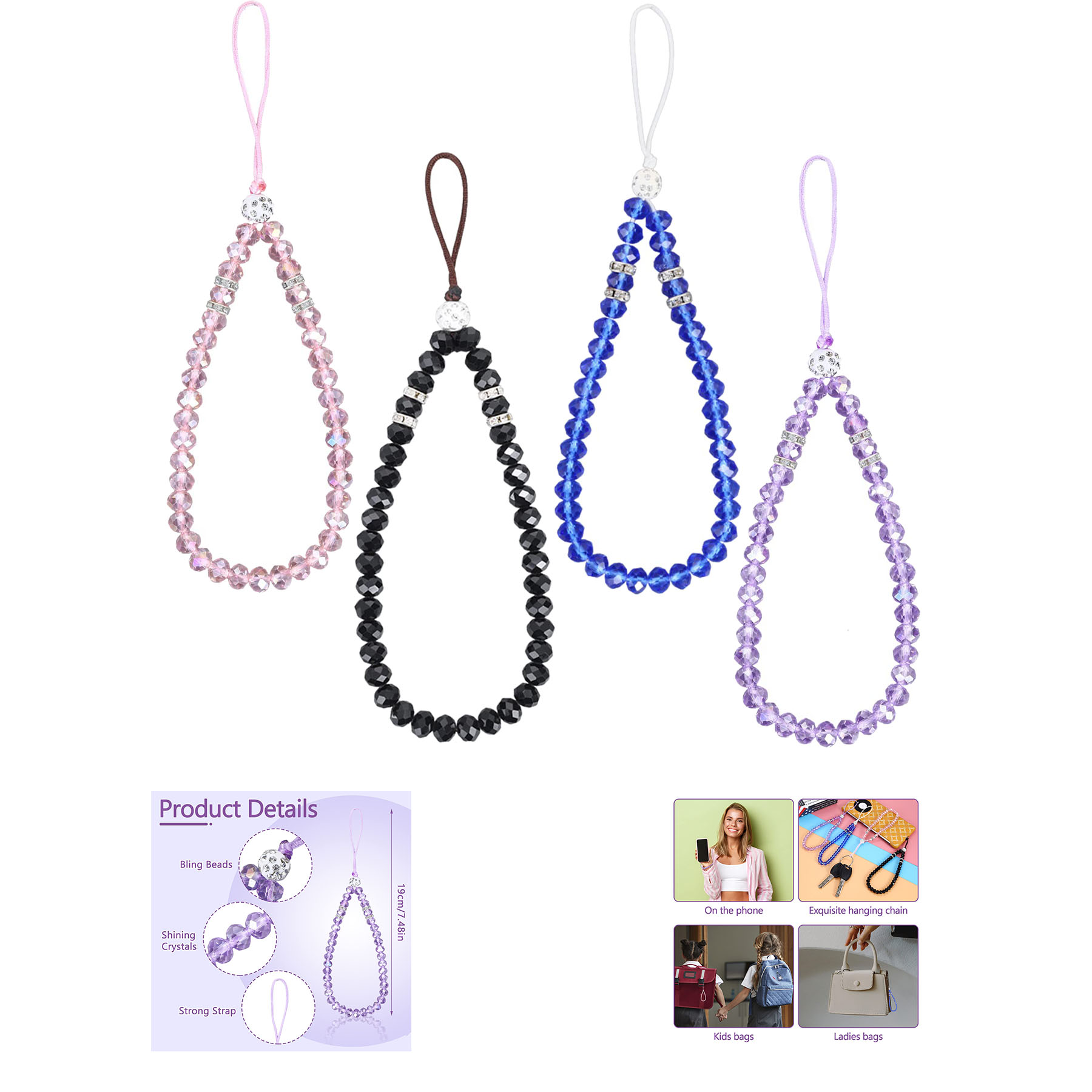 Crystal Cell Phone Lanyard 2