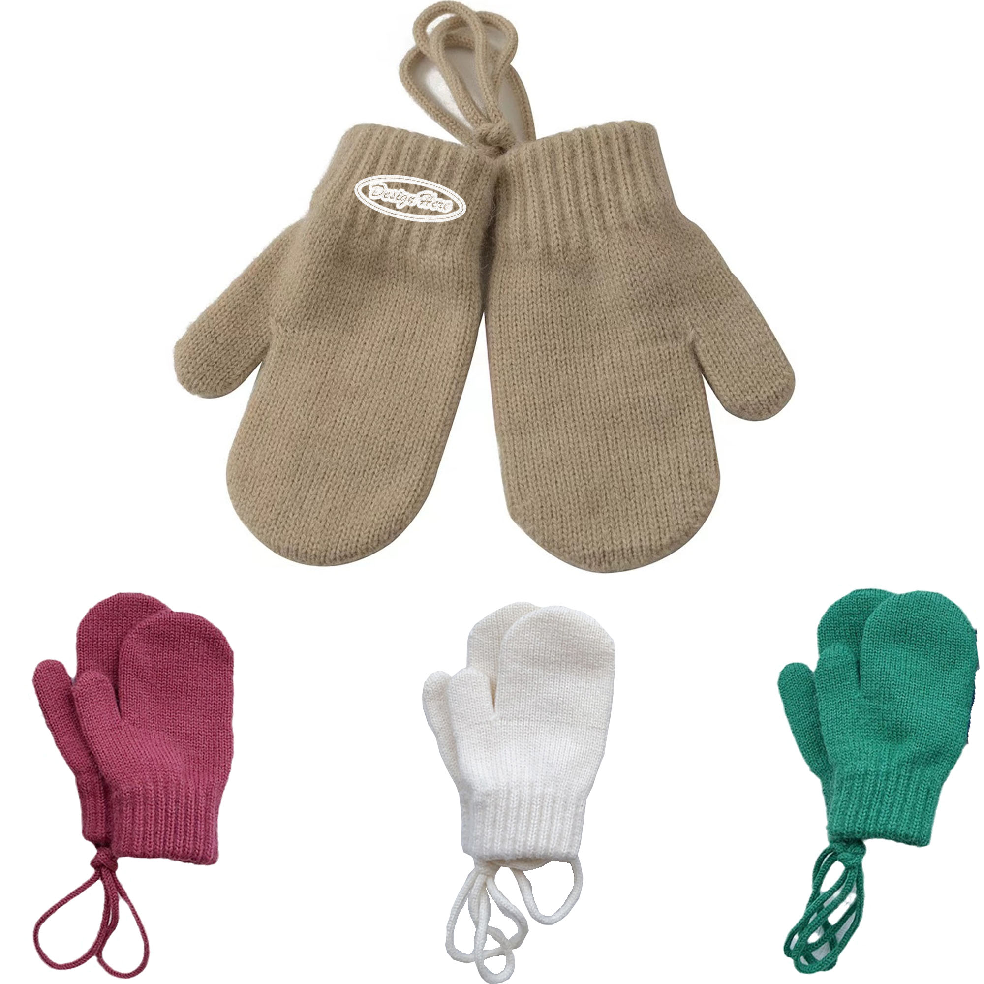 Cozy Kids' Knit Neck Gloves for Autumn & Winter Protection 2