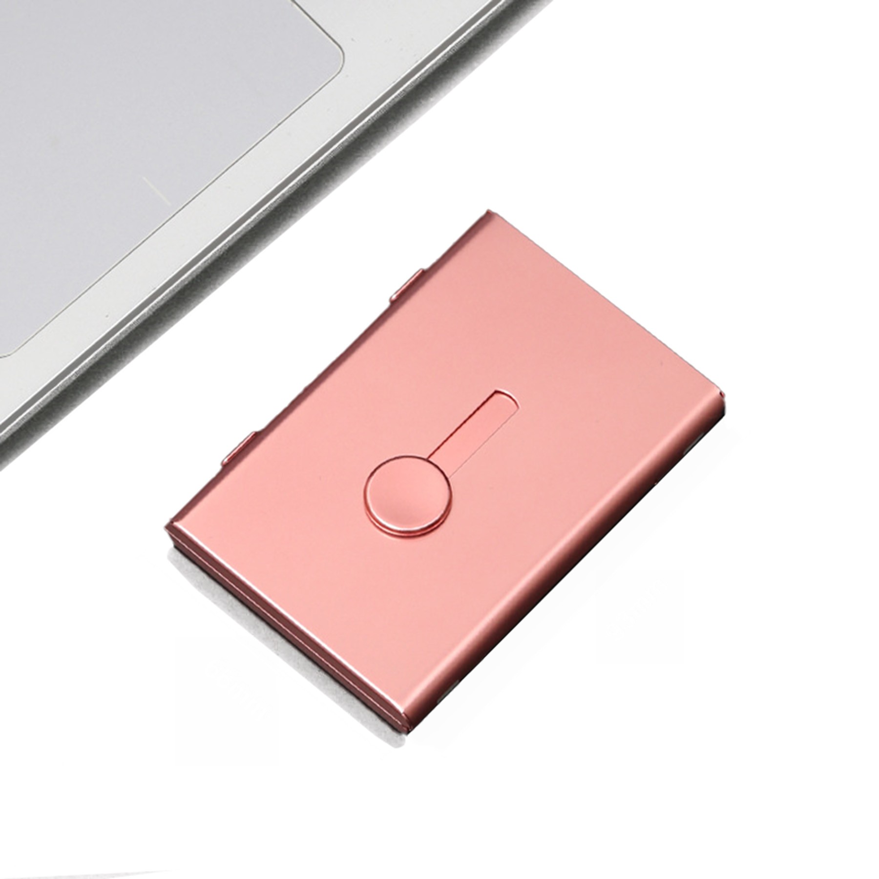 push-up Aluminum Business Card Holder 2