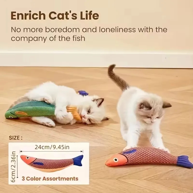 Fish Shaped Catnip Toys 3