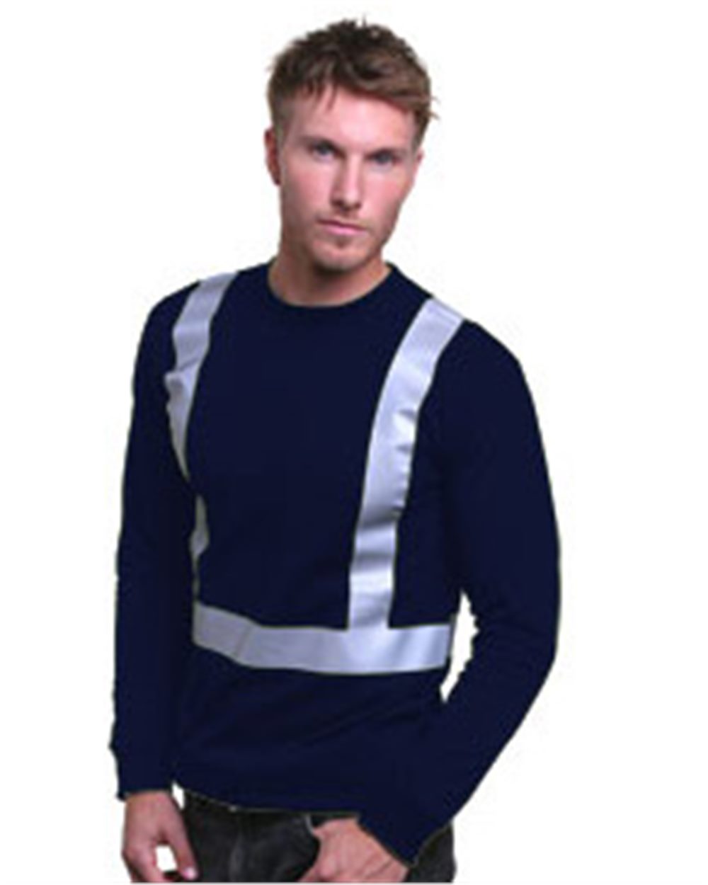 Men's USA-Made Hi-Visibility Long Sleeve T-Shirt - 3761 8