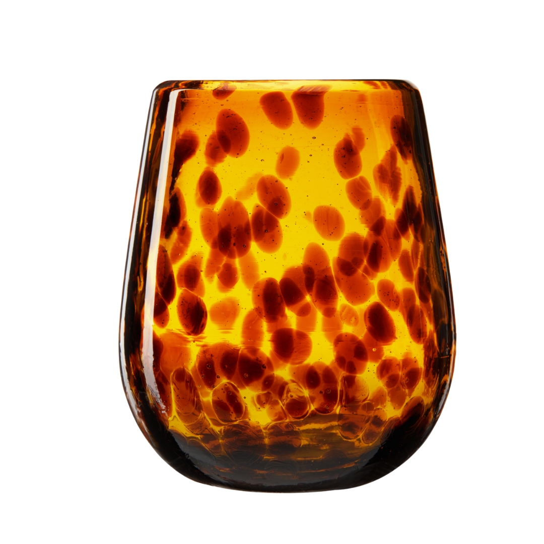 Twine Living® Tortuga Stemless Recycled Wine Glass, set of 2 1