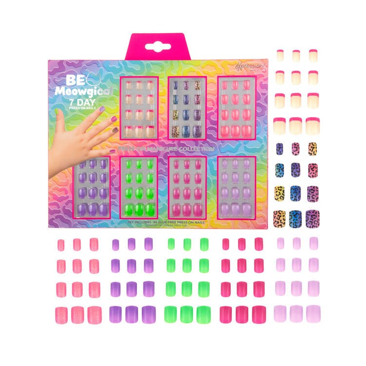 Press-On Nails Manicure Collection - 84 Pieces Be Meowgical 2