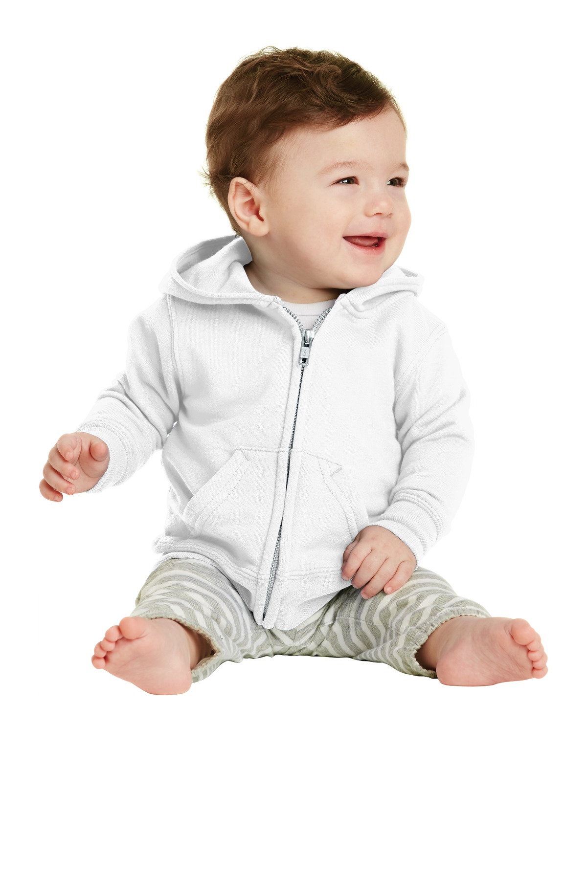 Port & Co Infant Core Fleece Full-Zip Hooded Sweatshirt. CAR78IZH 8