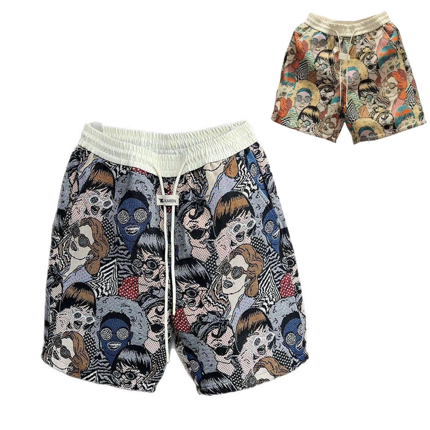 Summer Breathable Polyester Relaxed Elastic Shorts 2