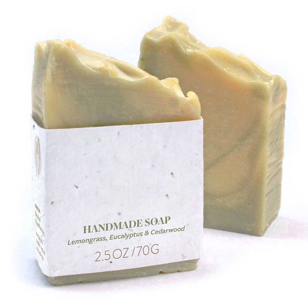 Lemongrass, Eucalyptus & Cedarwood Soap (Full Size) 2