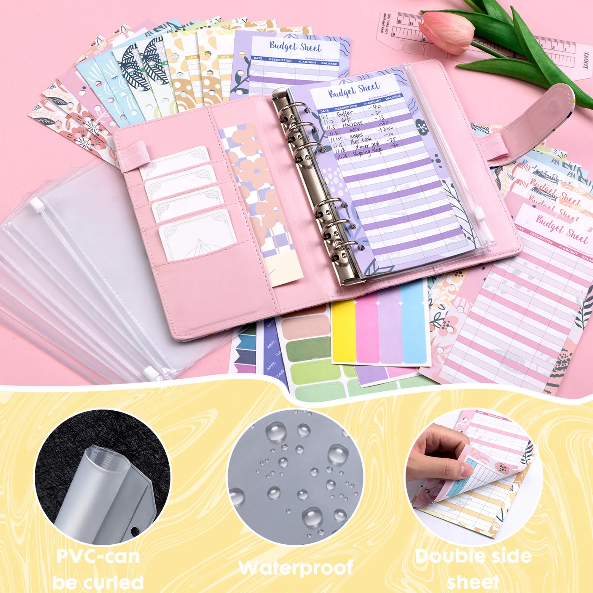 PU Leather Binder Organizer 10