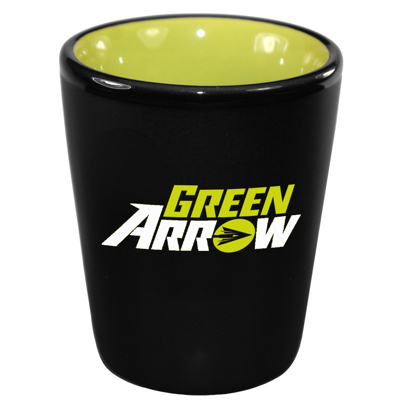 1.5 oz Hilo Green IN Ceramic Shot - Black Matte OUT