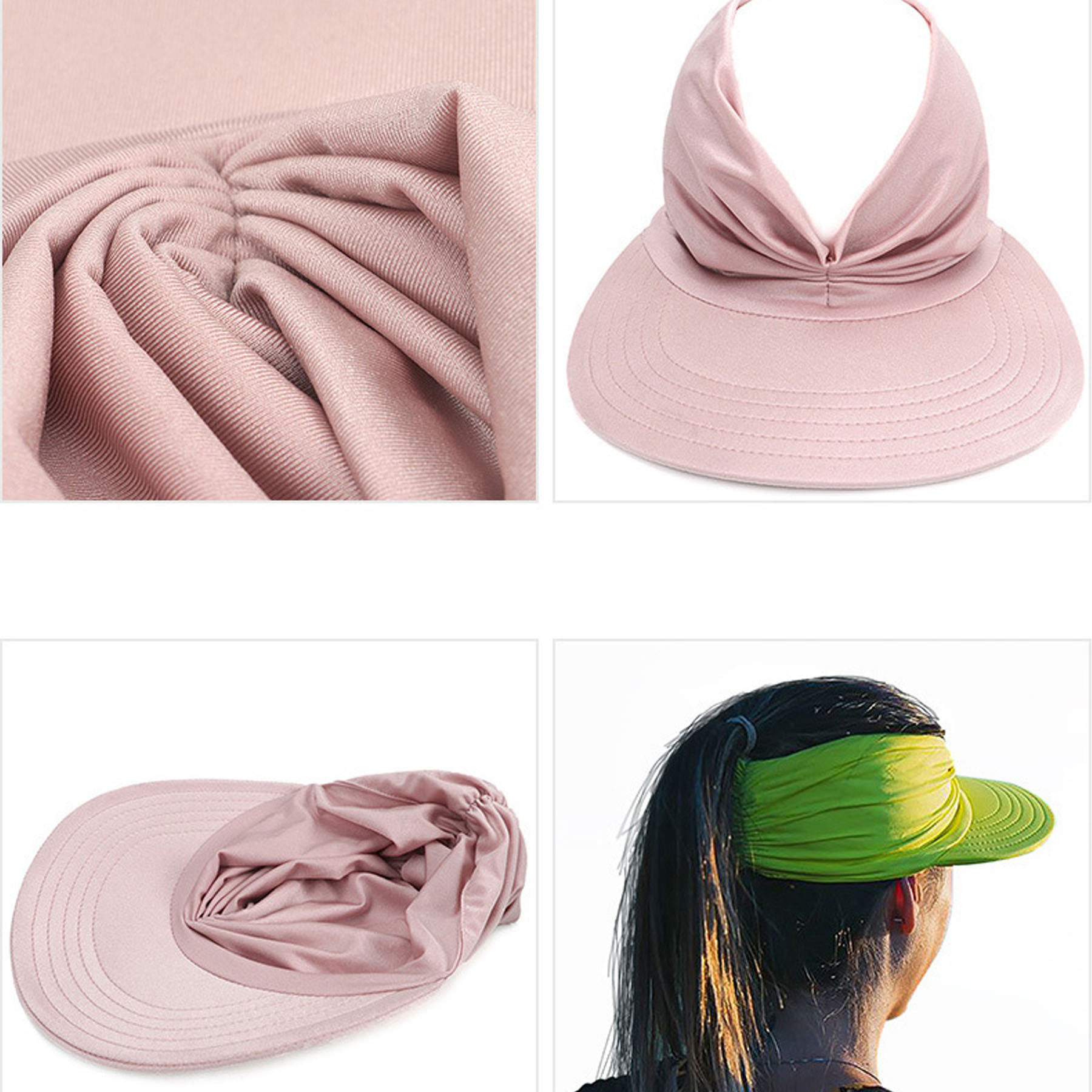 Foldable Women Summer Elastic Visor 5