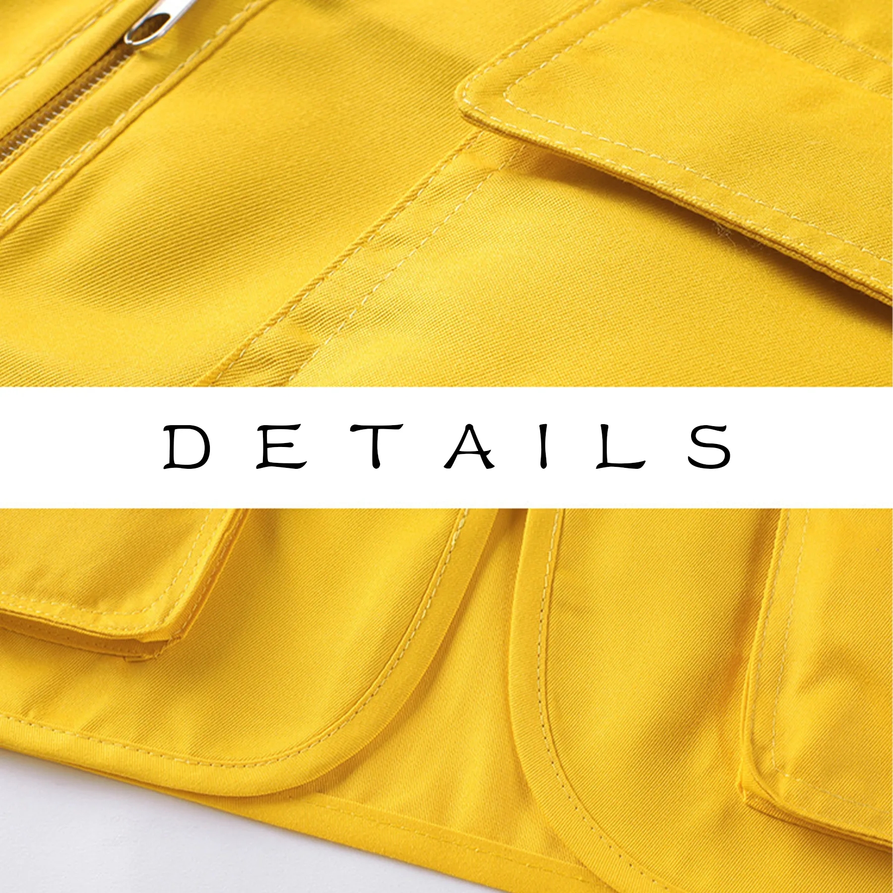 Polyester Multi Pocket Vest Work Clothes 4