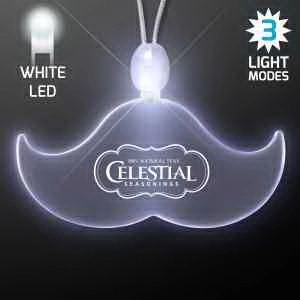 Acrylic Mustache Shape Necklace with LED 10