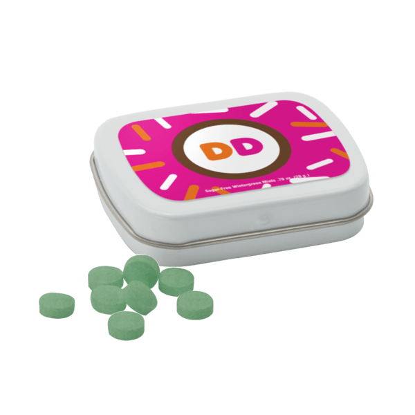Sugar Free Mints in a Small Rectangular Hinged Tin 2