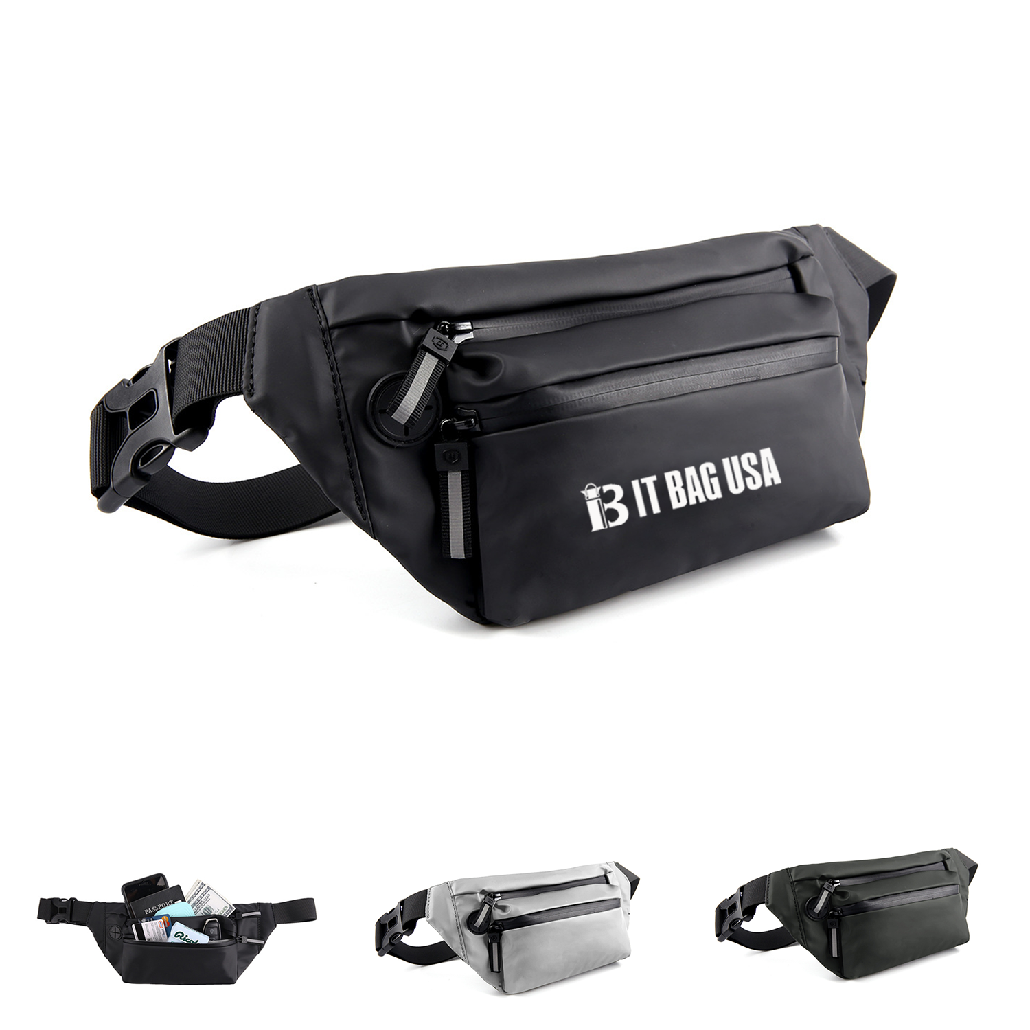 Waterproof Adjustable Strap Casual Waist Pack 2