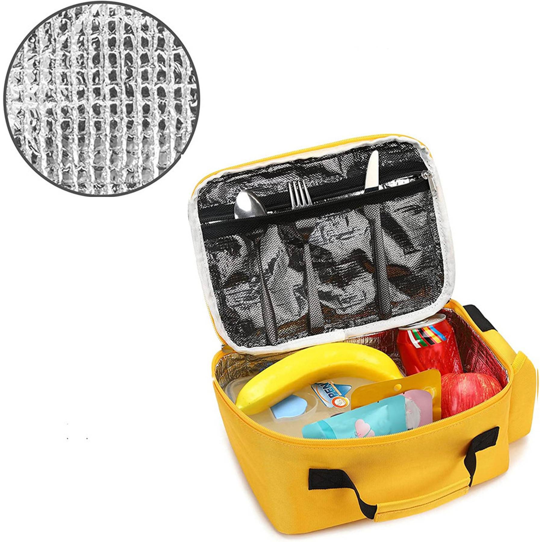 Oxford Yellow School Bus Lunch Bag 4