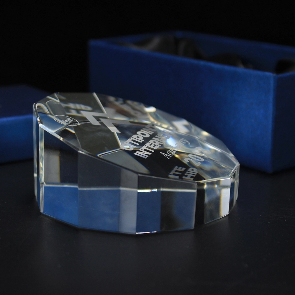 CRYSTAL PRISM PAPERWEIGHT 4