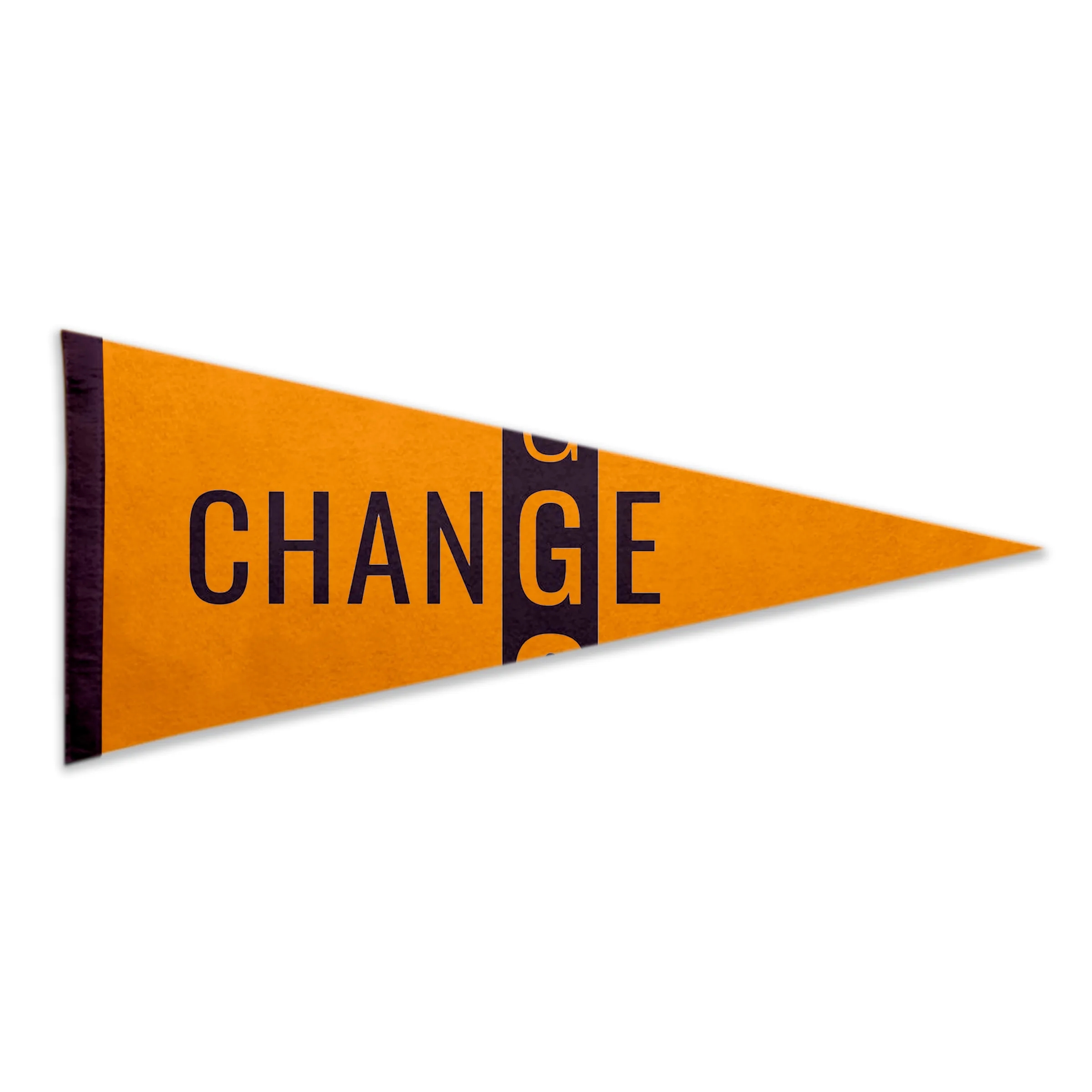 17" x 40" Acrylic Felt Pennant without Pole - Silk Screen 2