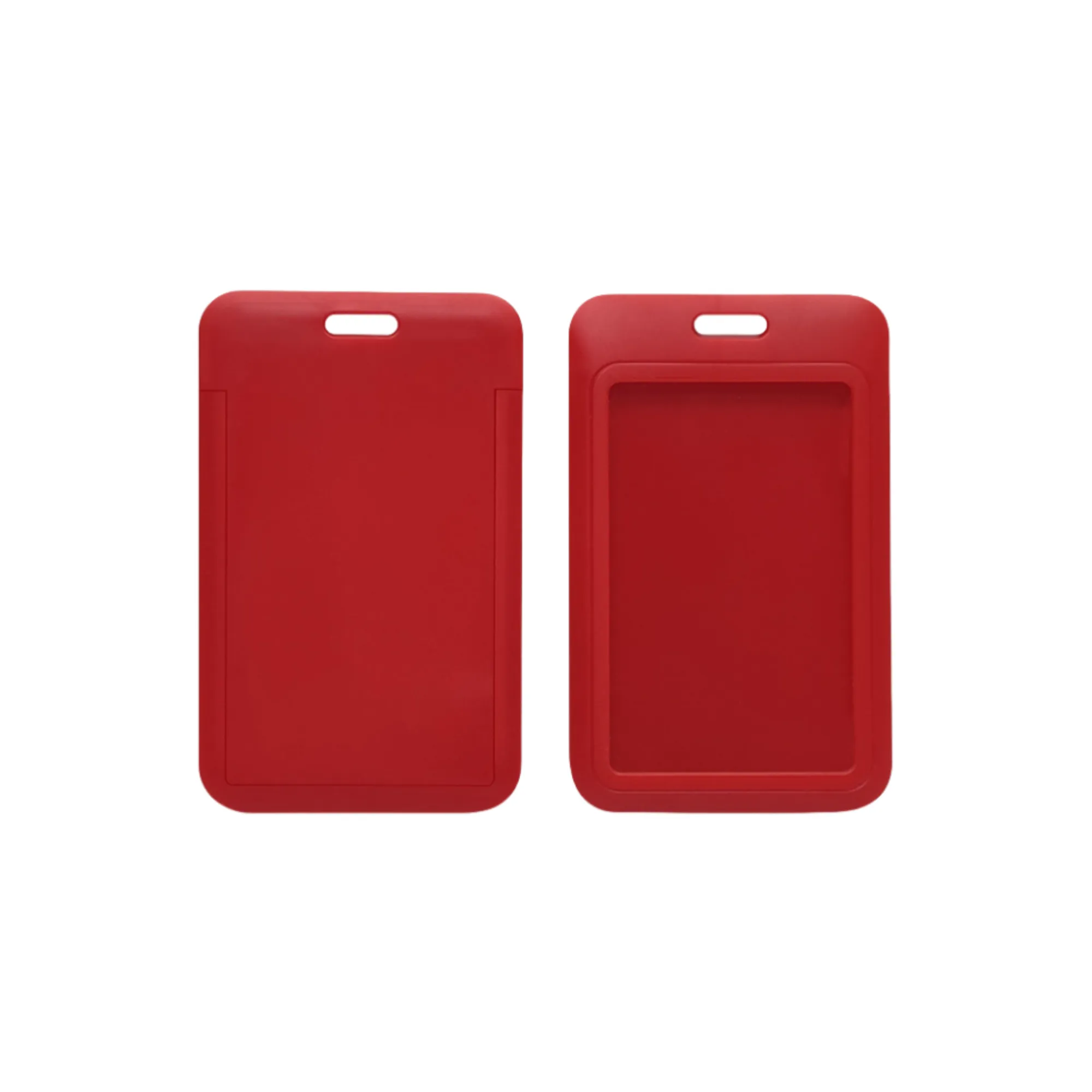 Slide Open Plastic Portrait Lanyard Card Holder 16