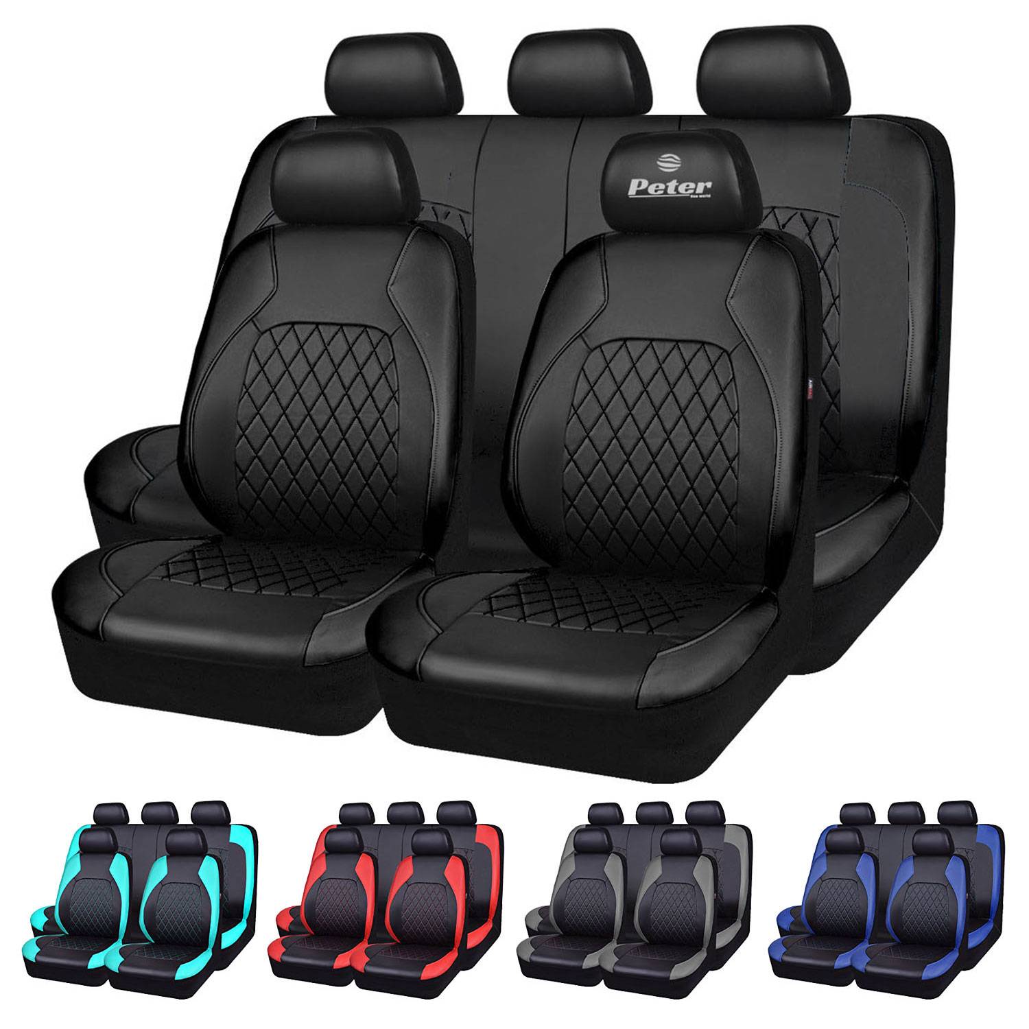 Universal Waterproof Faux Leather Car Seat Cover 2
