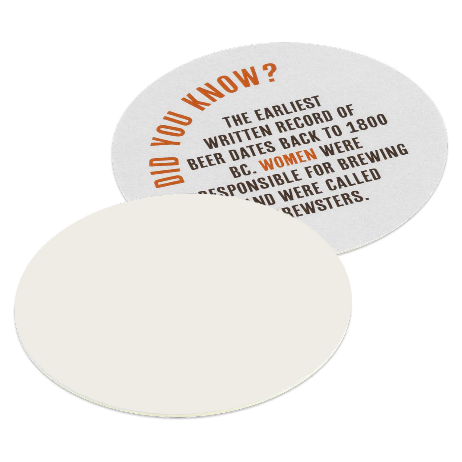 4" Pulpboard Circle Coaster (Full Color on 1 Side) 2