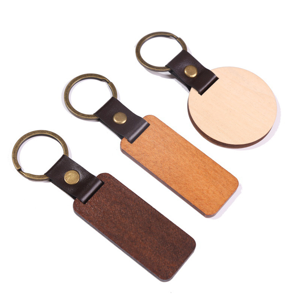 Wooden PU Key Ring 6